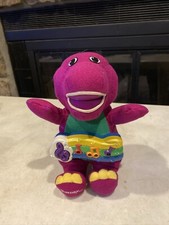 2001 Sparkle 'N Sing Barney Plush Toy NOT WORKING W