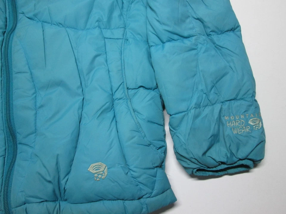 Chaqueta acolchada Mountain Hardwear juvenil unisex talla M turquesa plumón aislante Foto 3 de 4
