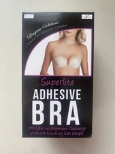 Fashion Forms Women's Bra C Cup Nude Superlite Adhesive Strapless Backless New