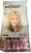 SCUNCI Salon Professional Perm Rod Curlers 24 Large 18488-A Purple NEW