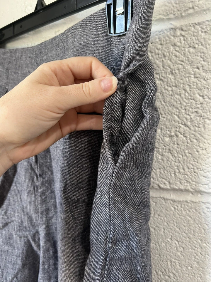 Culottes Silence + Noise de lino y algodón de pierna ancha talla 4 plisados con falda Foto 4 de 4