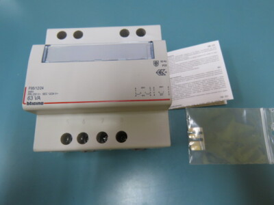 BTICINO  63 VA Qty of 1 per Lot TRANSFORMER - BT DIN F95/12/24, PRI 230V, SEC 12