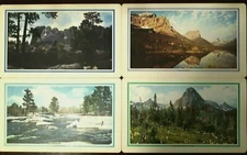 Lot of 4 Placemats Montana South Dakota Mount Rushmore Glacier National Park