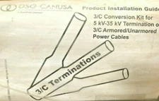 DSG-CanUSA 3/C Terminations Kit For 5 KV-35 Kv