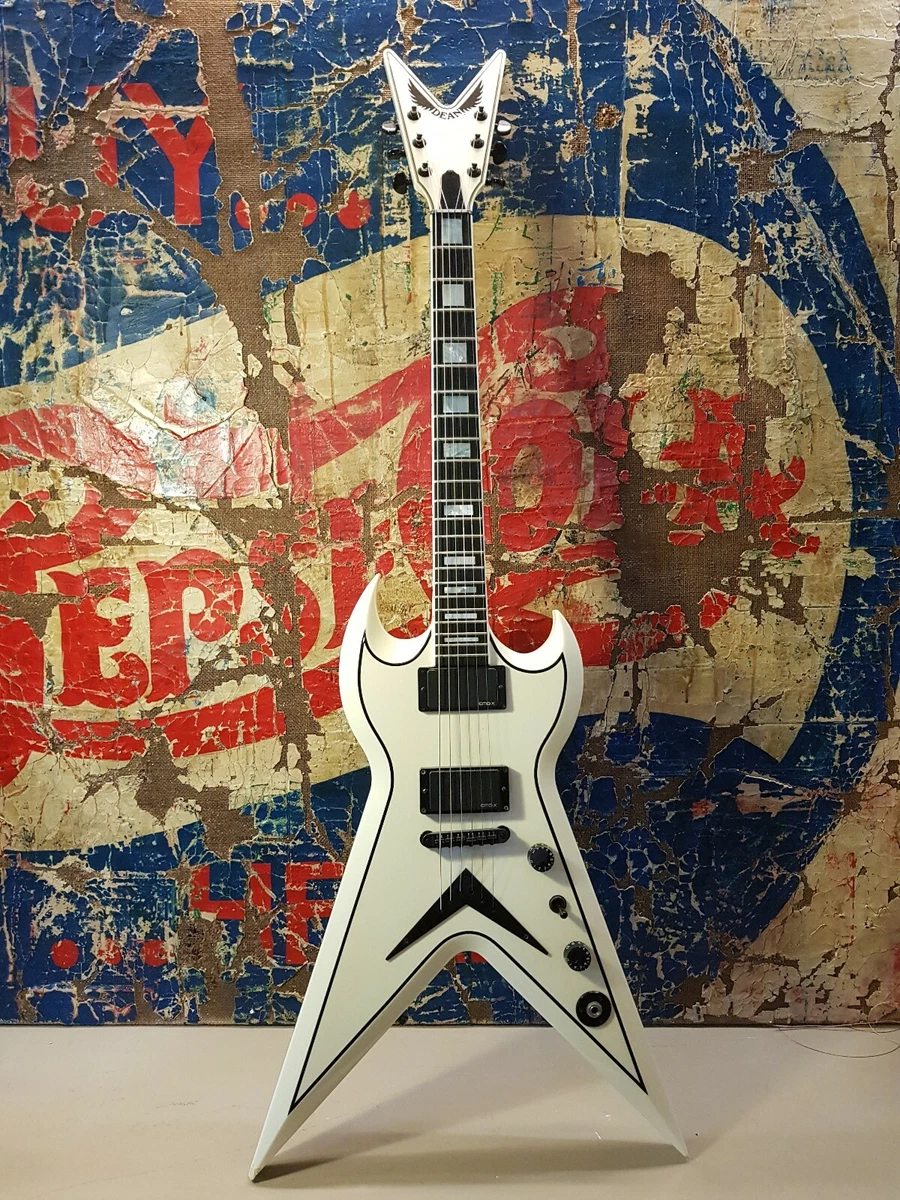 2007 Dean SplitTail USA CUSTOM PEARL METALLIC CREAM WITH EMG PICKUPS RARE GUITAR