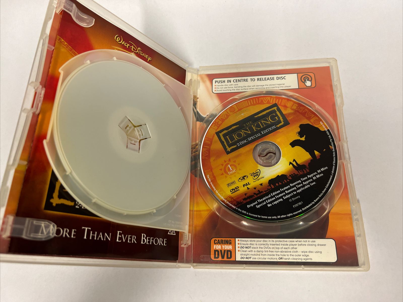 Lion King, The (Special Edition, DVD, 1994) Region 4 (AU