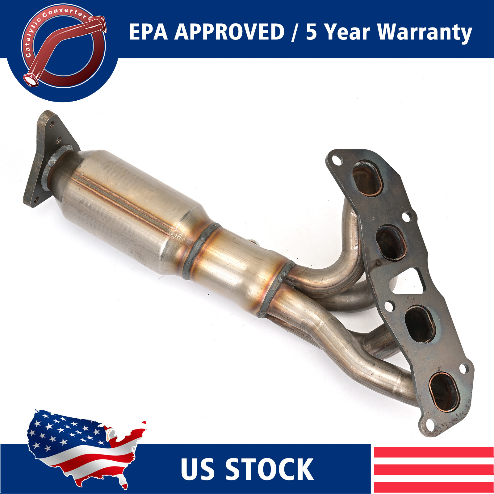 New Exhaust Manifold w/ Catalytic Converter For 2005 2012 Nissan Frontier 2.5L eBay