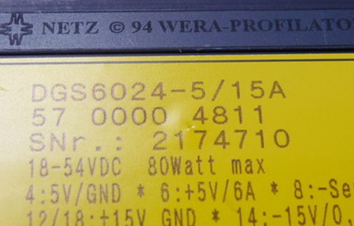 Haltec DGS6024-5/15A EMG Recotec Power Supply Module - WARRANTY - Picture 3 of 3