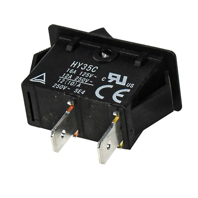 ON Off Rocker Switch 2-Prong 16A 125V for Craftsman Saw, CX904 Grinder ...