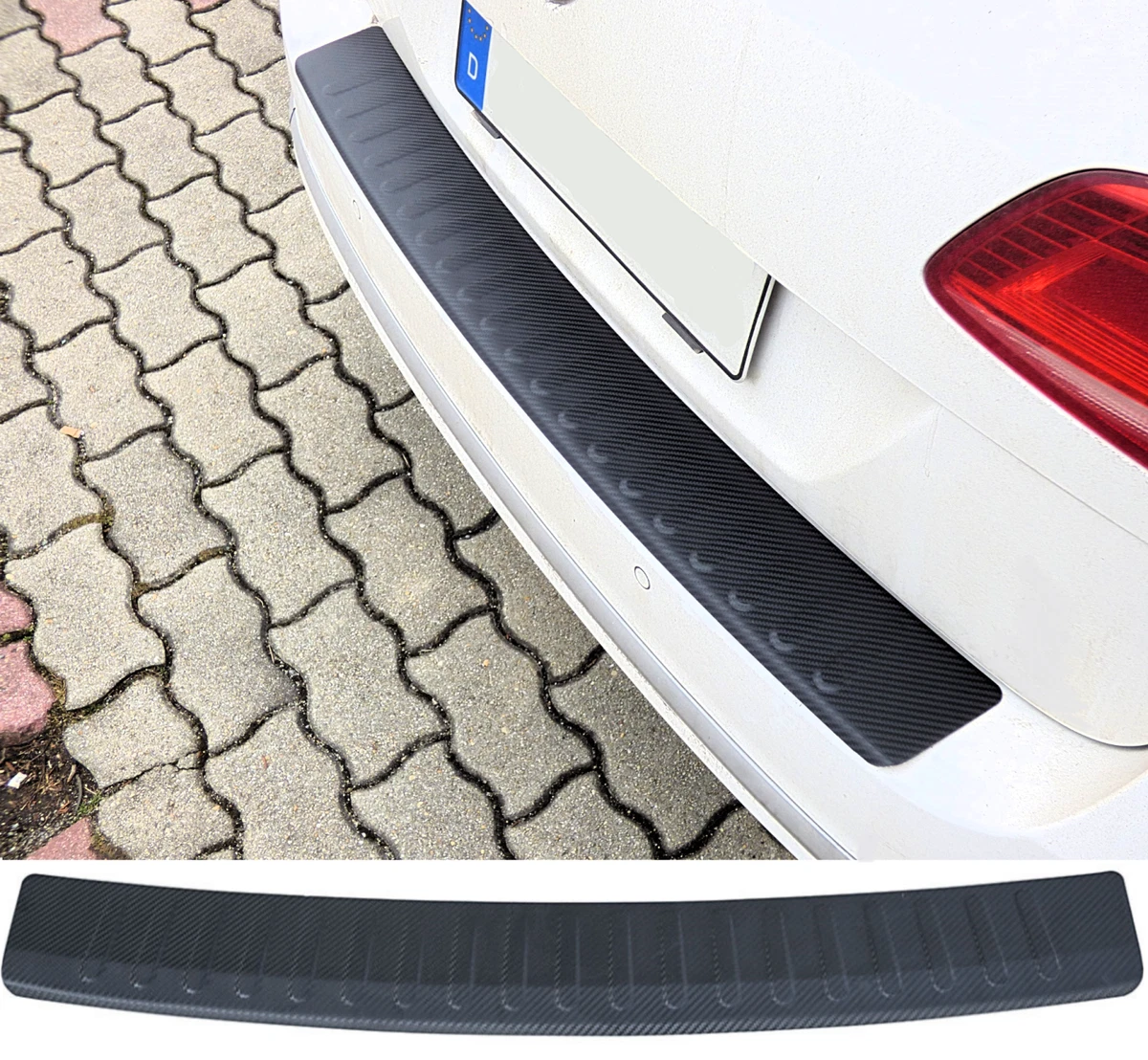 Fits for VW Golf MK7 Saloon Carbon Look Rear Bumper Protector