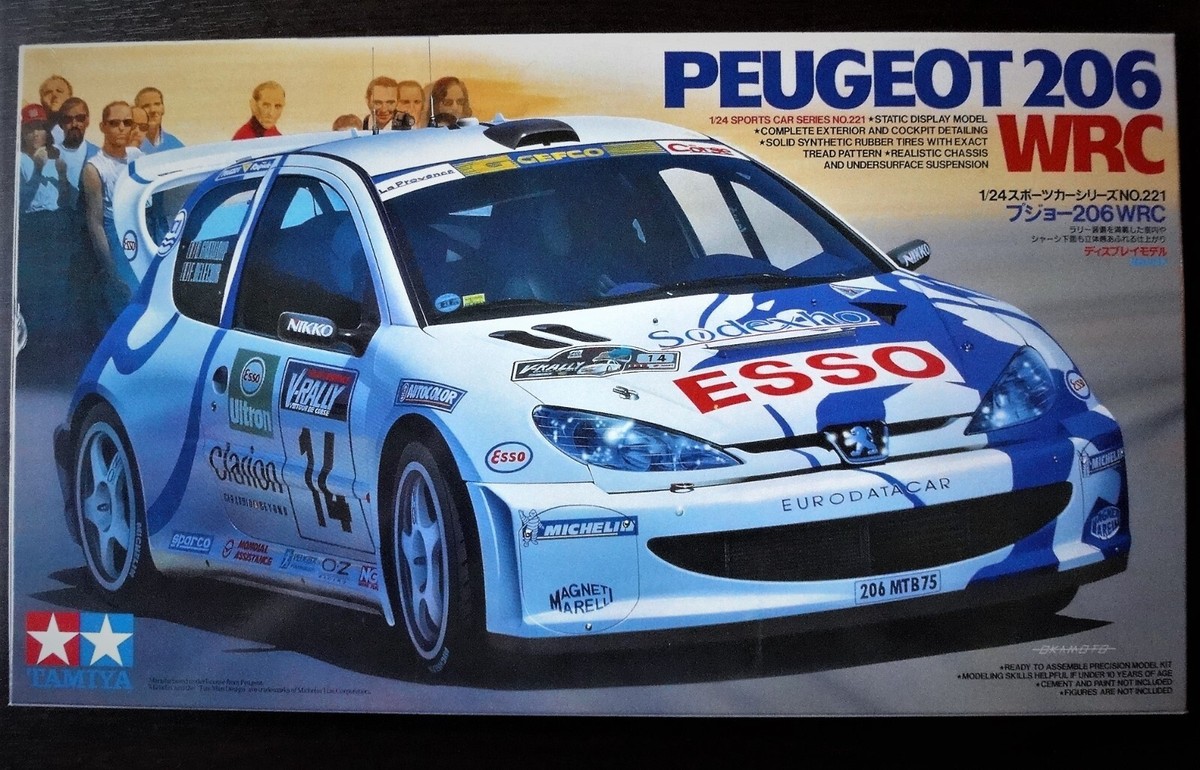 1円〜 タミヤ 1/24 プジョー206 WRC フジミ サーキットの狼 魅死魔国友