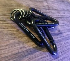 Carabiner Clip 4 Pac 855lbs 3" Heavy Duty Carabiners For Hammocks Camping Black