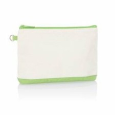 Thirty-one 31 Mini Zipper Pouch Retired Natural With True Green New/Unused
