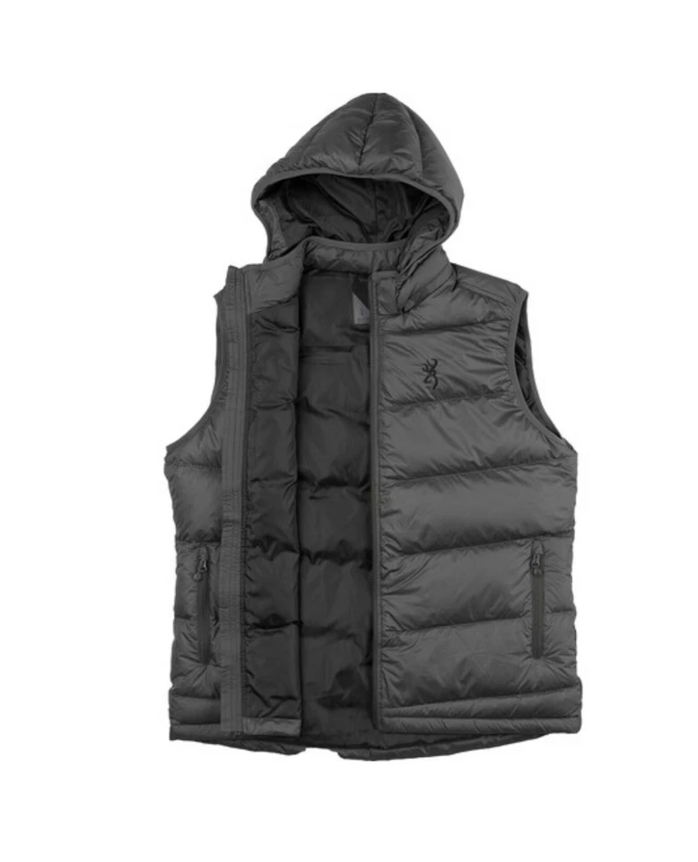 BROWNING Men's Artic Down Vest Dark Grey 2XL - 3055128905 - Authorized Dealer - Image 3 of 4