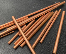 15 x Copper Round Bar / Rod - 3mm 4mm 5mm Diameter OFF CUTS SCRAP CLEARANCE