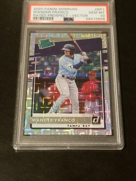 2020 Panini Donruss Rated Prospects Wander Franco Vector Rookie RC #RP1 PSA 10