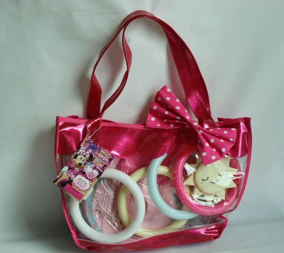 Disney Junior Minnie 14 Piezas Bolso de Mano de Divertido Juego Exterior Juego NUEVO Sellado  Foto 2 de 4