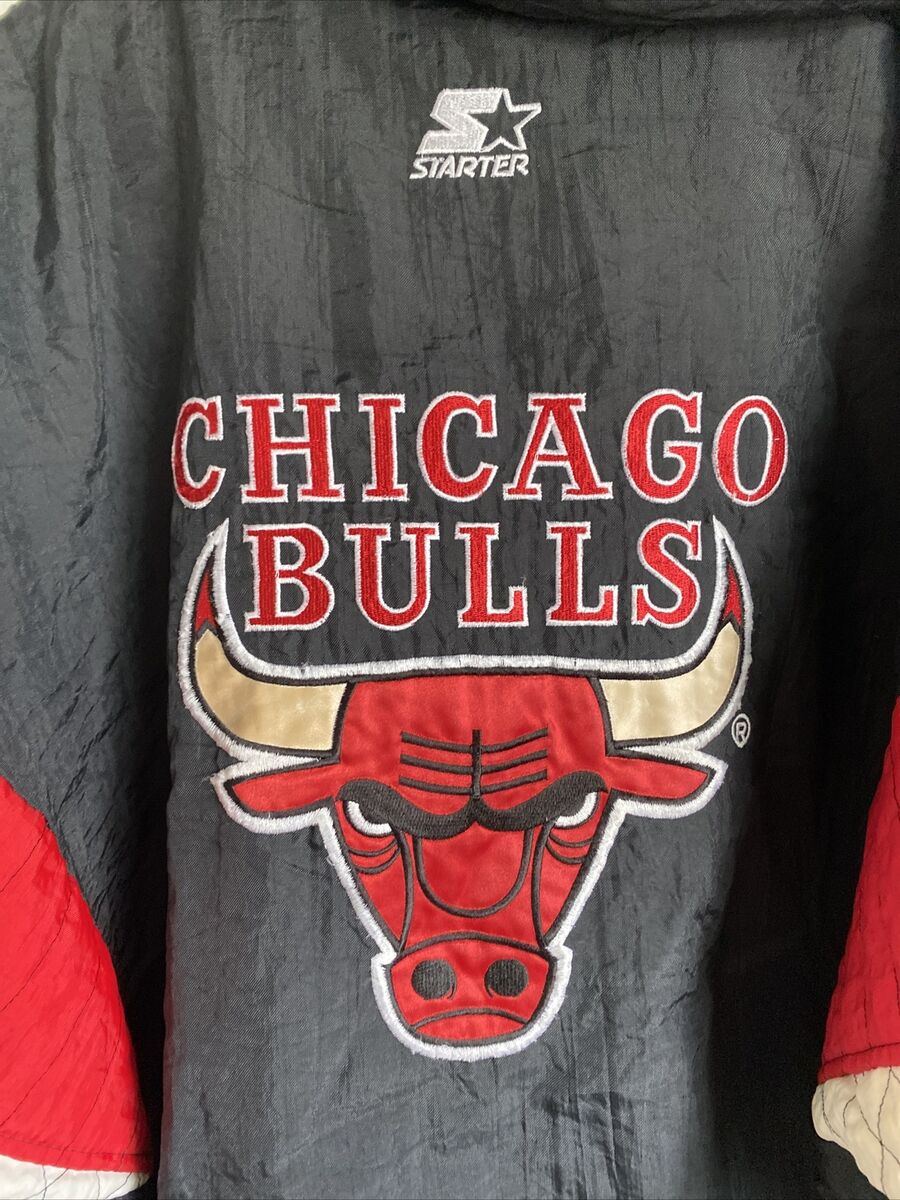 1990's STARTER JORDAN ERA CHICAGO BULLS FULL ZIP JACKET SIZE 1990's STARTER JORDAN ERA CHICAGO BULLS FULL ZIP JACKET SIZE