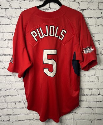 Nike Team Albert Pujols #5 St Louis Cardinals Red Jersey Mens