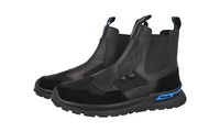 Prada Mechano Chelsea Boots High-Top Sneaker Stiefelette Schwarz Neu - 7 41