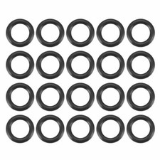 10mm x 6mm x 2mm Rubber Oil Seal O Ring Gasket Washer Black 20Pcs KD
