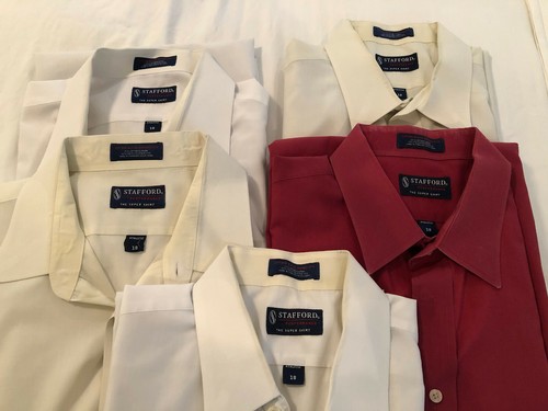 5 Men's Stafford Athletic Fit Button 