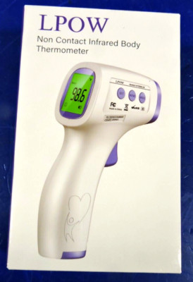 NEW Non Contact Infrared Digital Thermometer Body Forehead LPOW HTD8813C /SEALED