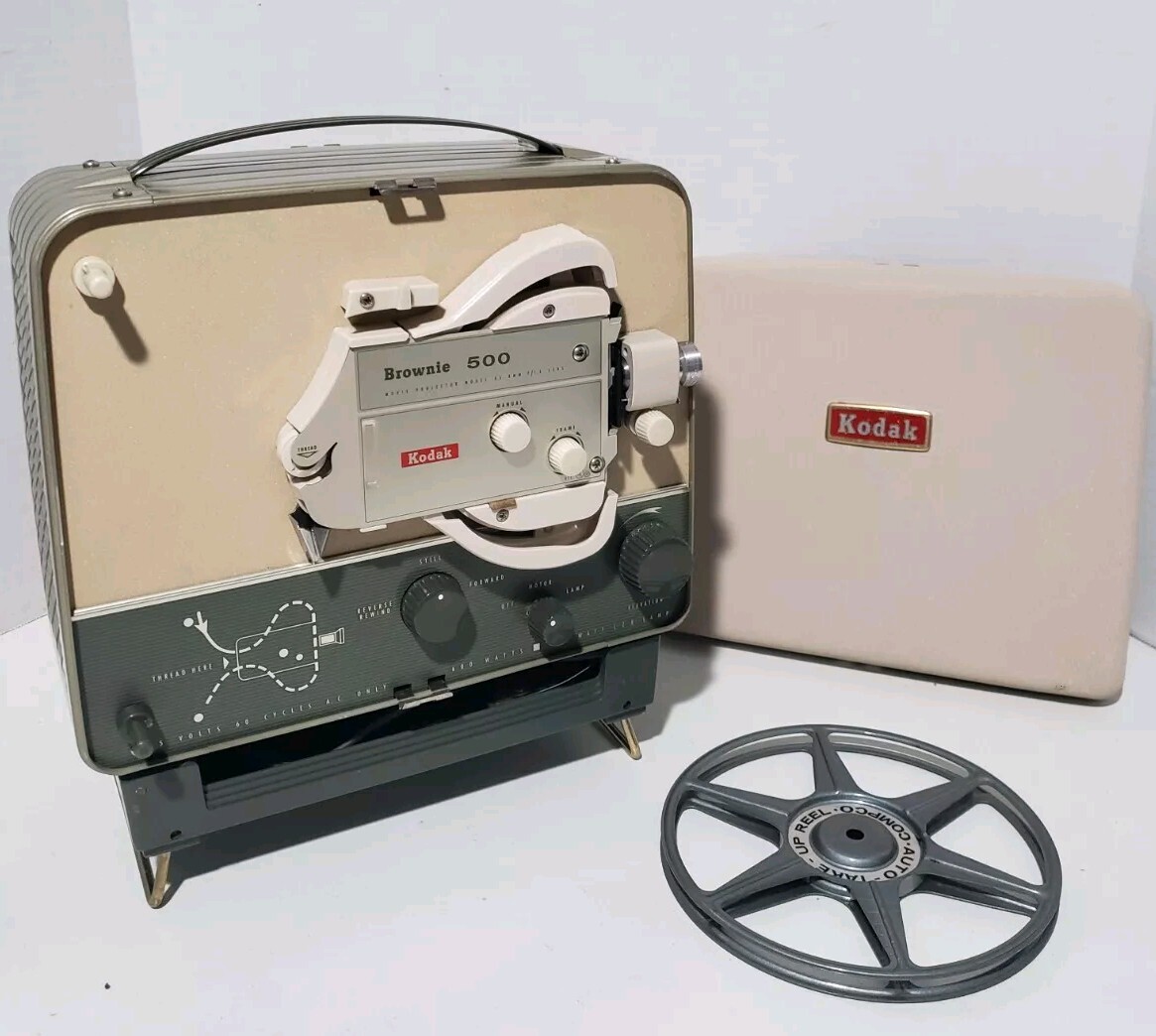 Vintage Kodak Brownie 500 8mm Movie Projector f/1.6 Lens Model A5