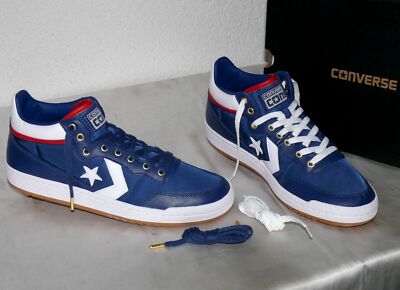 Converse 159598C FASTBREAK MID PRO Leder Schuhe Sneaker Boots 47,5 Navy WHT RED