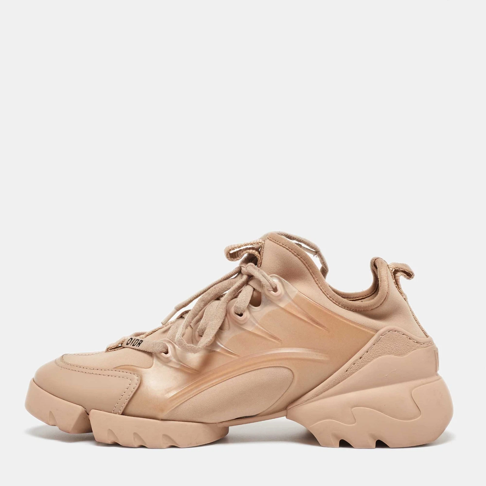 Baskets Dior beige PVC et néoprène D Connect pointure 37,5