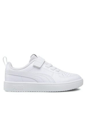 SCHUHE PUMA RICKIE AC+INF 384314 01 WEISS WHITE KINDER SNEAKERS ORIGINAL LEDER