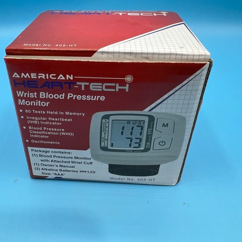 American Heart-Tech Digital Blood Pressure Monitor (Wrist version) NEW NEVER USE - Picture 4 of 7