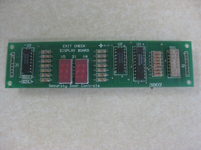Security Door Controls Egress Lock Exit Check Display Board 3902