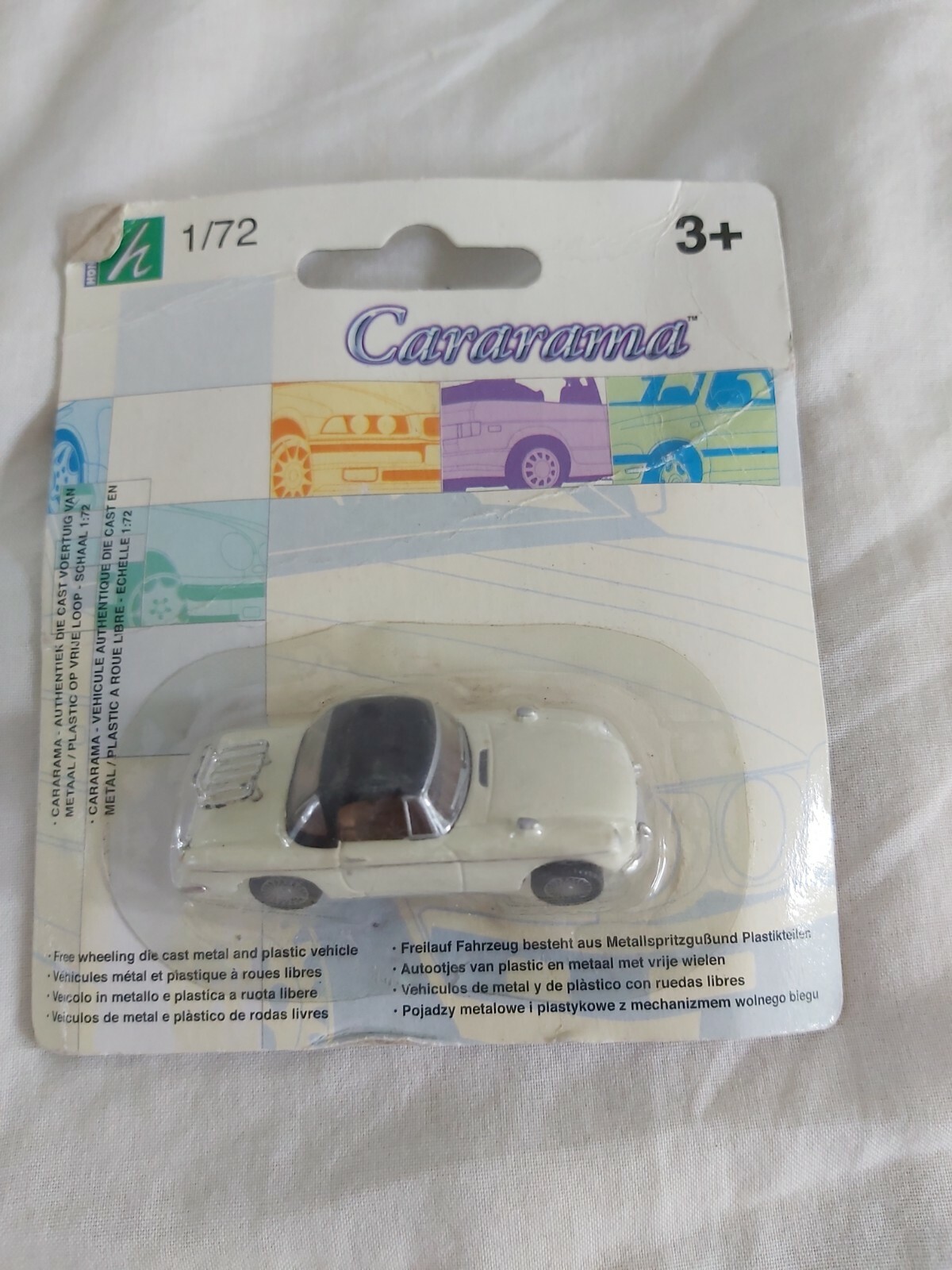 Cararama 1.72 Scale MGB Soft Top in cream