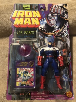 Toy Biz Marvel Comics Iron Man U.S. Agent - Sehr selten in diesem Zustand! MOC