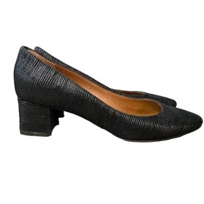AQUATALIA Pasha Pumps Textured Black Heels size