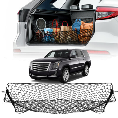 For Cadillac Escalade ESV Rear Truck Bed Cargo Net Elastic Storage Mesh &Hook