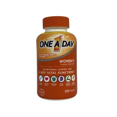 One A Day Women s Multivitamin Multimineral Supplement 200 Tablets Exp 01/26