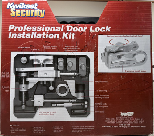 Kwikset 91380-138 Professional Door Lock Knob Installation Jig Kit Tool Set