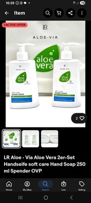 LR Aloe Vera 2er-Set Handseife soft care Hand Soap 250 ml Spender OVP