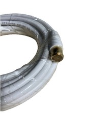 Quad Shield RG6 Solid Copper White Coaxial Cable for Digital TV Cable Satellite