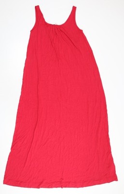NEXT Damen rosa Viskose Maxi Größe 12 Rundhalsausschnitt Pullover