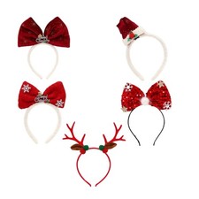 Christmas Antler Hair Hoop Santa Hats Karaoke Party Costume Christmas Snowflake