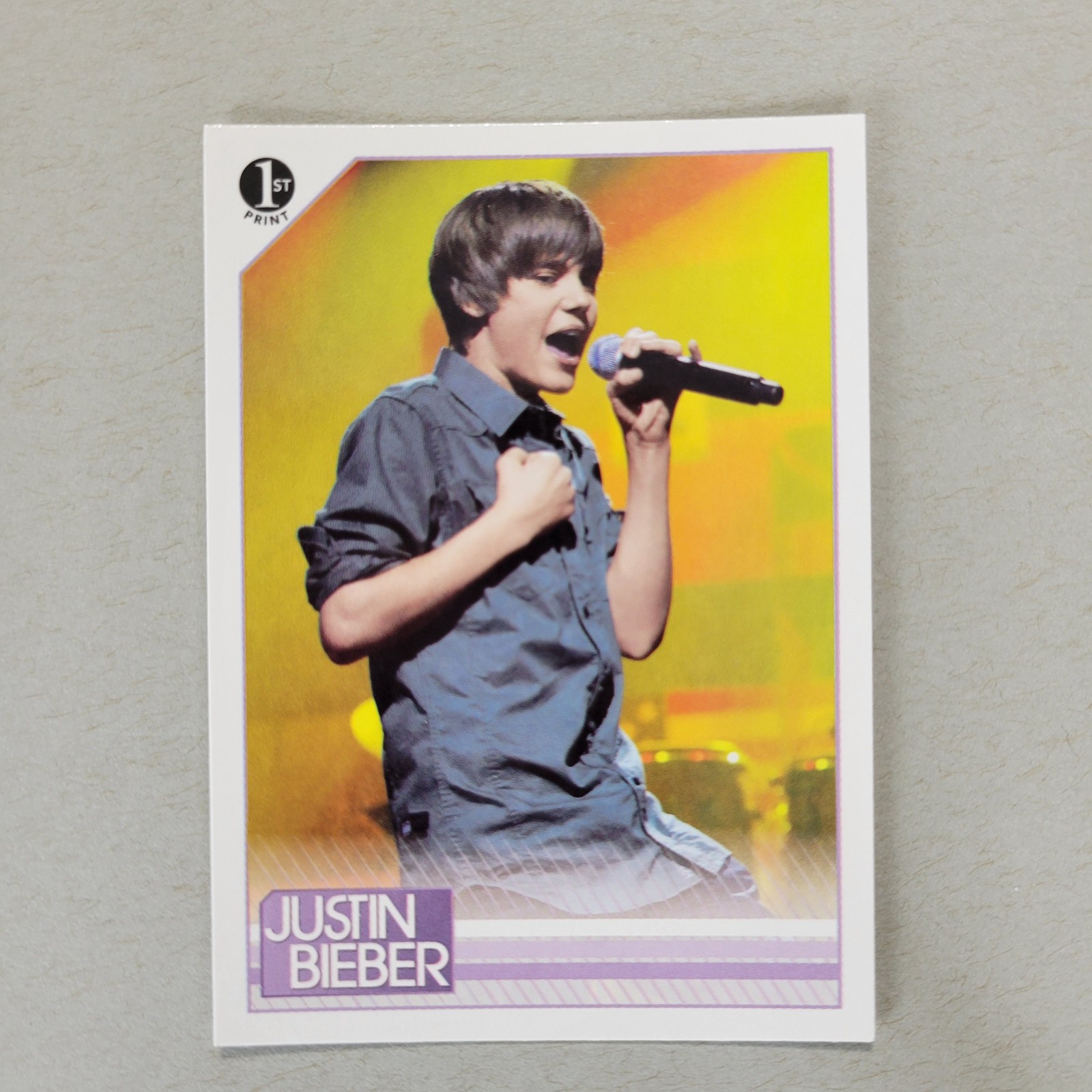 2010 Panini Justin Bieber 1st Print Trading Card #23