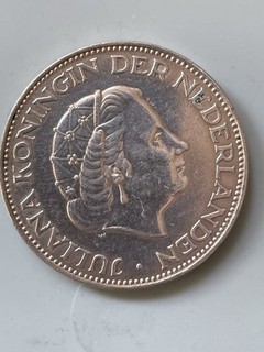 Münze Niederlande: 2 1/2 Gulden: Königin Juliana: 1960 0.720 Silber