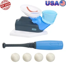 New 2-in-1 Pop n Pitch Trainer Automated Batting Practice Machine Set