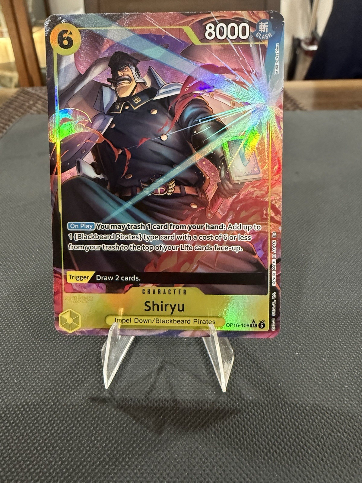 Shiryu OP16-108 SR Alt Art OP16 The Time of Battle One Piece NM
