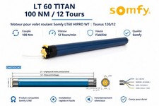 Moteur Somfy LT TITAN 100/12 Filaire Ø60 100Nm