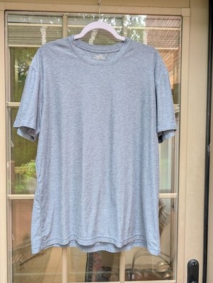 True Classic ACTIVE Performance Short Sleeve Crew Shirt Men's Large Light Blue