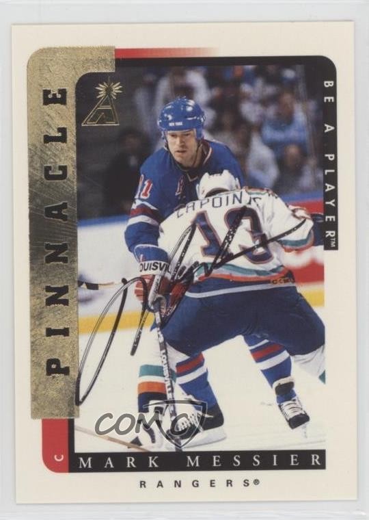 1996-97 Pinnacle Be A Player Auto Mark Messier #111 Auto HOF 0o5t